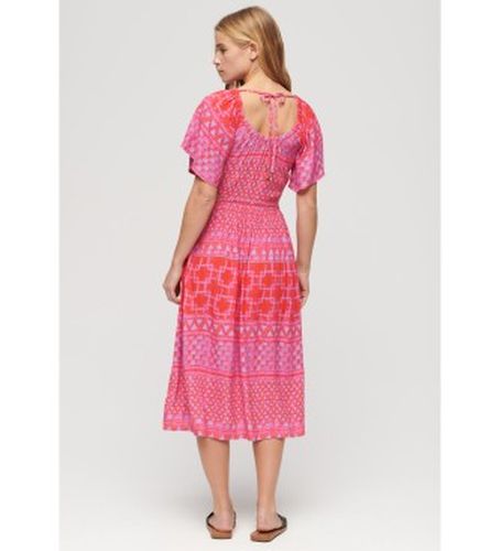 W8011676A Robe midi imprimée avec découpe (XS), Casuel, Viscose, Manche courte - Superdry - Modalova