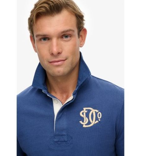 M2014011A Polo vintage Athletic Rugby (M), Casuel, Coton, Manche longue - Superdry - Modalova