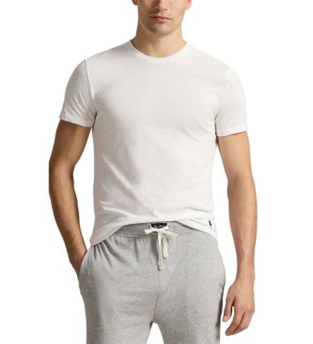 Lot de 3 t-shirts à col ras du cou blanc, , marine (S), Homewear, Coton, Manche courte - Polo Ralph Lauren - Modalova