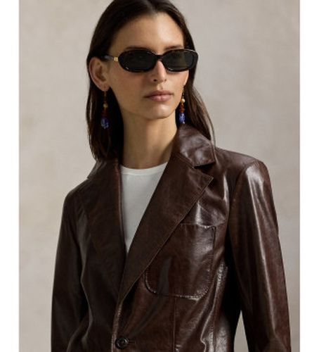 A93156001 Veste en cuir à simple boutonnage (38), Casuel - Polo Ralph Lauren - Modalova