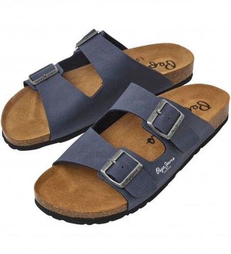 PMS90110 Sandales anatomiques Double Chicago (46), Plat, Aucun, Casuel, PVC, Marine - Pepe Jeans - Modalova