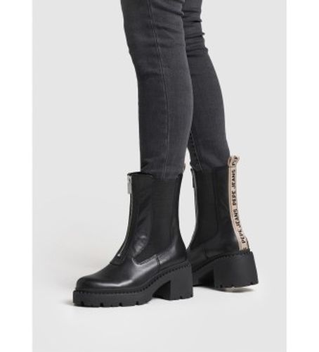 PLS50550 Glen Desert Leather Ankle Boots (37), Cuir, 5 à 8 cm, Fermeture éclair, Casuel - Pepe Jeans - Modalova