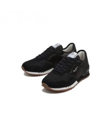 PLS31382 London Sneakers avec paillettes (37), Tissu, Plat, Lacets, Casuel - Pepe Jeans - Modalova