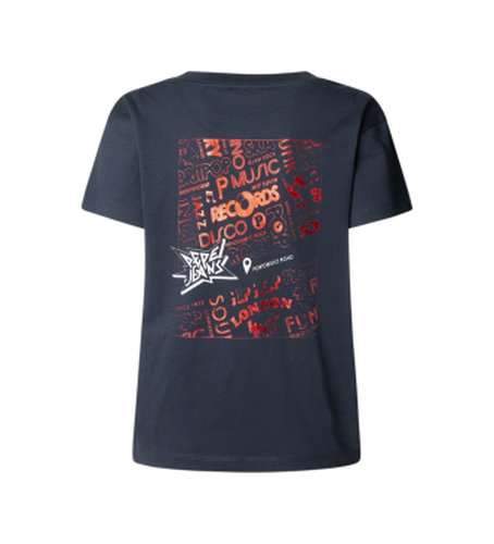 PL5000011 T-shirt Berila (M), Casuel, Coton, Manche courte, Marine - Pepe Jeans - Modalova