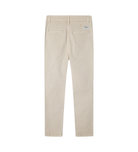 Pour garçon. PB210731 Pantalon slim chino écru (10Años= 140cm), Casuel, Coton, Durable, mode enfantine - Pepe Jeans - Modalova