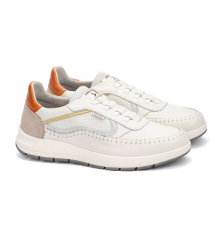 M7W-6423C1 Salamanca Leather Sneakers (39), Cuir, Blanc, Plat, Lacets, Casuel - Pikolinos - Modalova