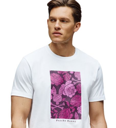 MT0200102 T-shirt Rose blanc (L), Casuel, Coton, Manche courte - Psycho Bunny - Modalova