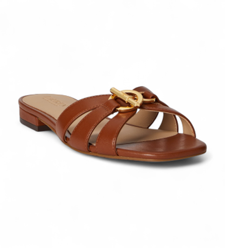Blaike sandales thong en cuir nappa (36), Plat, 1 à 3 cm, Aucun, Casuel - Lauren Ralph Lauren - Modalova