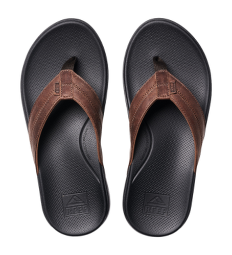CJ4352 Tongs en cuir Cushion Phantom 2.0 Le marron (39), Plat, Aucun, Casuel - Reef - Modalova