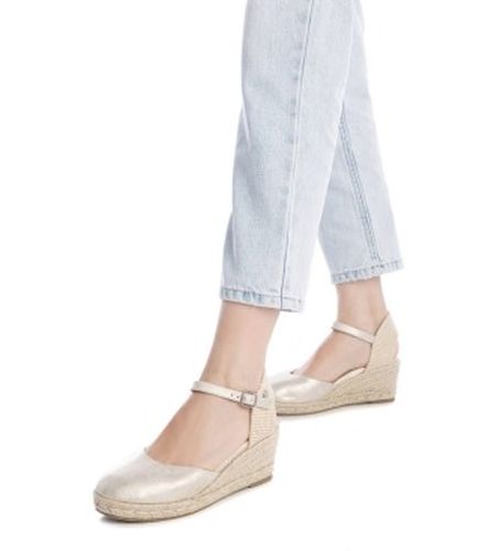 ORO Espadrilles 172859 (37), Doré, 5 à 8 cm, Boucle, Casuel - Refresh - Modalova