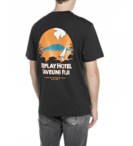 M3397.000.23608P T-shirt imprimé (L), Casuel, Coton, Manche courte - Replay - Modalova