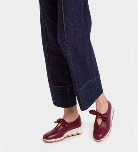 C-7611 Chaussures en cuir Simon 11 marron (36), Plat, Lacets, Casuel, Grenat - Wonders - Modalova