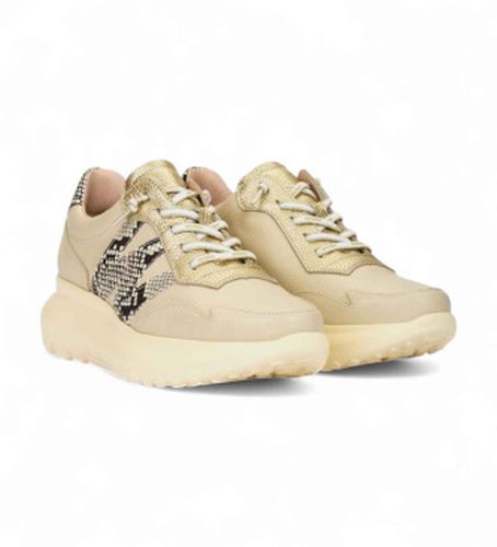 A-4002 Pantoufles en cuir de Samira (37), 3 à 5 cm, Lacets, Casuel - Wonders - Modalova