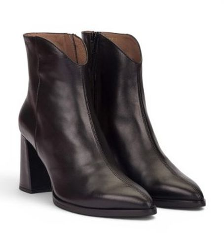 M-5444 Bottes en Cuir Velvet (36), 3 à 5 cm, Fermeture éclair, Casuel - Wonders - Modalova