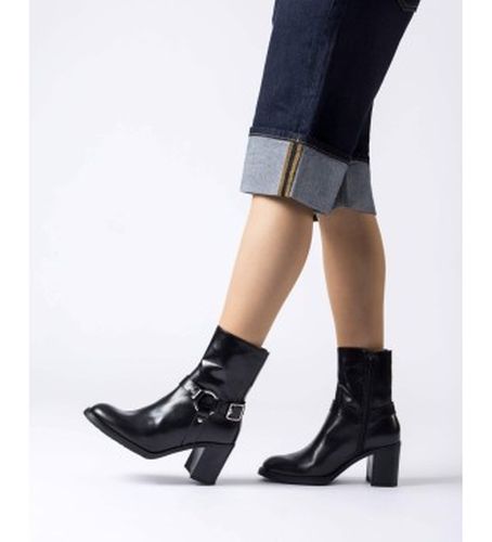 I-9204_2763_5792 Bottines en Cuir Rivet 04 (37), 5 à 8 cm, Fermeture éclair, Casuel - Wonders - Modalova
