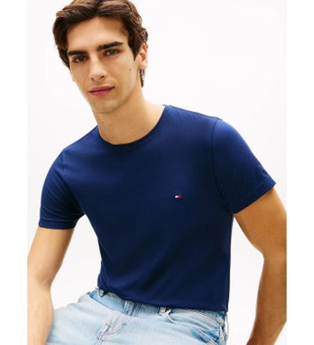 MW0MW10800 T-shirt Slim (L), Casuel, Coton, Manche courte, Marine - Tommy Hilfiger - Modalova
