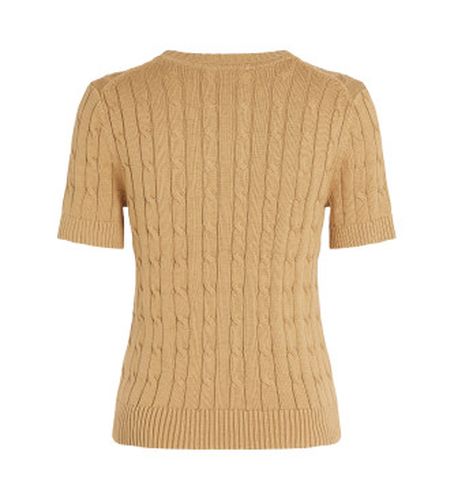 WW0WW38744 Pull tressé en tricot à manches courtes (S), Casuel, Coton, Manche courte - Tommy Hilfiger - Modalova