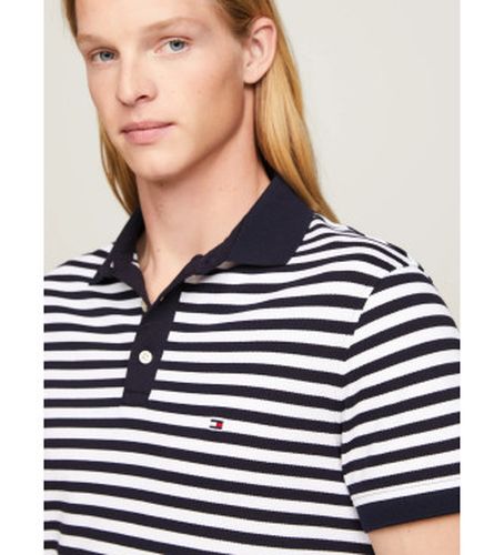 MW0MW17771 1985 slim fit polo shirt (M), Casuel, Coton, Manche courte, Marine - Tommy Hilfiger - Modalova