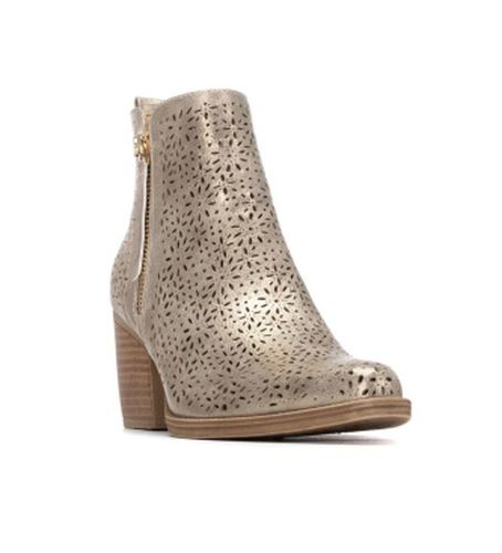 ORO Bottines 145037 (37), Doré, 3 à 5 cm, Fermeture éclair, Casuel - XTI - Modalova