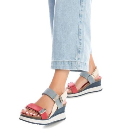 NAVY Sandales 142822 (36), 5 à 8 cm, Velcro, Casuel - XTI - Modalova