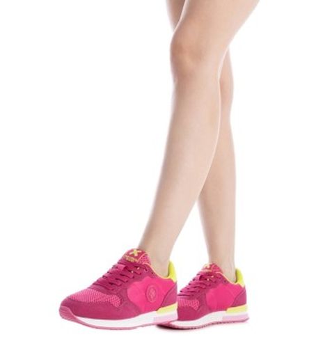 FUCSIA Formateurs 144061 (37), Tissu, Plat, Lacets, Casuel - XTI - Modalova