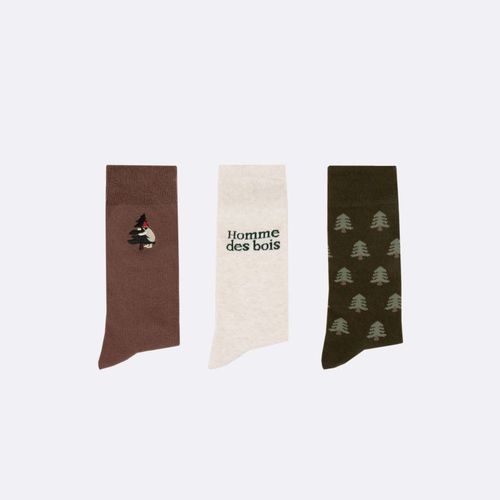 Chaussettes foncé & multicolores vegan - FAGUO - Modalova