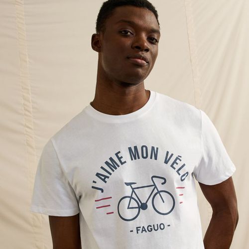 T-shirt col rond J'aime mon vélo - FAGUO - Modalova