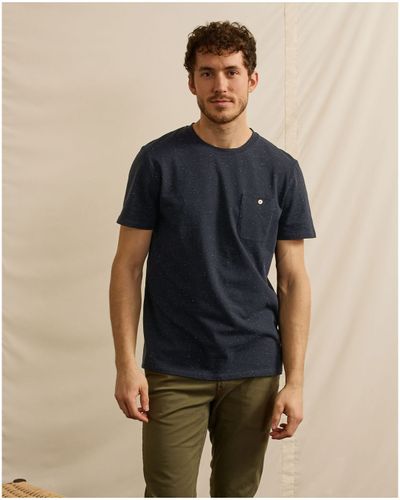T-shirt col rond bleu marine - FAGUO - Modalova