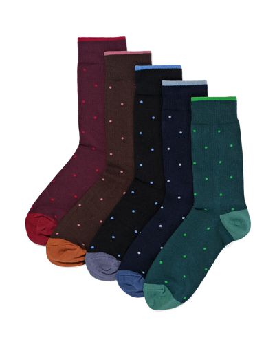 Lot De 5 Paires De Chaussettes À Poiss () - HEMA - Modalova