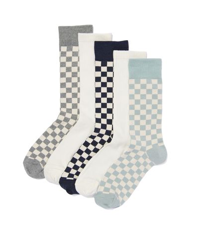 Paires De Chaussettes Avec Coton Blocs () - HEMA - Modalova