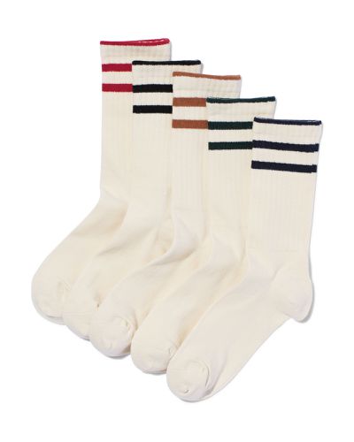 Paires De Chaussettes Avec Coton Côte Rayures () - HEMA - Modalova