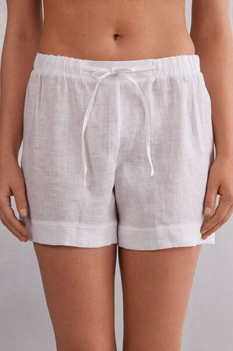 Linen Cloth Shorts Woman White Size M - Intimissimi - Modalova