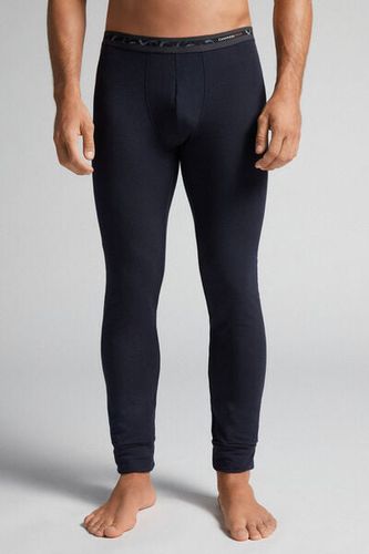 Modal-Cashmere Leggings Man Blue Size L - Intimissimi - Modalova