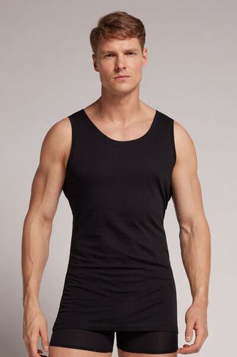 Extrafine Superior Cotton Round Neck Tank Top Man Black Size L - Intimissimi - Modalova