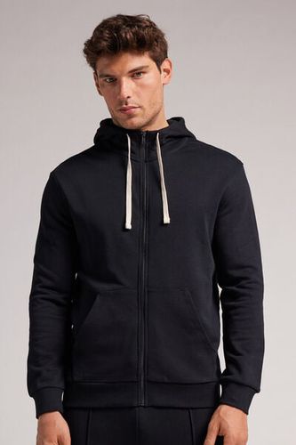 Cotton Zip Hoodie Man Black Size XL - Intimissimi - Modalova