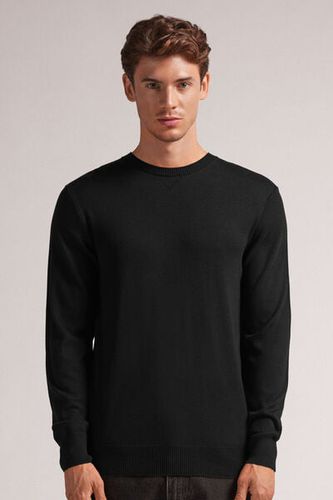 Long Sleeve Crewneck Top Man Black Size S - Intimissimi - Modalova