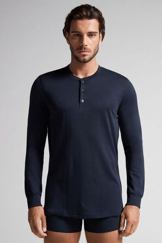 Long Sleeve Cotton Tops Man Blue Size M - Intimissimi - Modalova