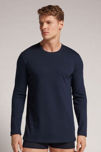 Long Sleeve Top in Warm Cotton Man Blue Size S - Intimissimi - Modalova