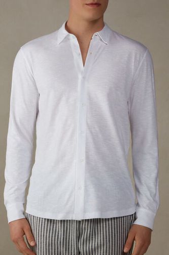 Slub Cotton Long Sleeve Shirt Man White Size S - Intimissimi - Modalova