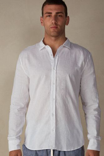Linen and Cotton Shirt Man Size M - Intimissimi - Modalova