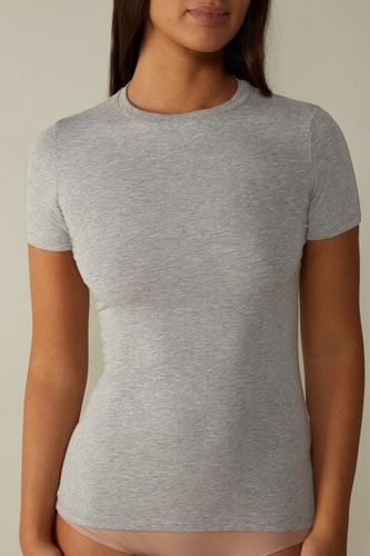 Stretch Superior Cotton Short Sleeve Top Woman - Intimissimi - Modalova