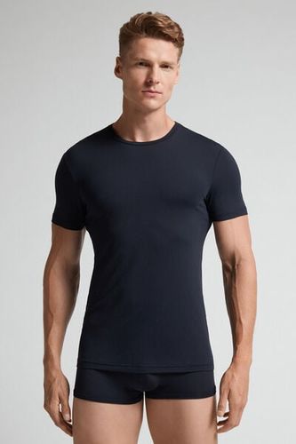 Microfiber T-shirt Man Blue - Intimissimi - Modalova