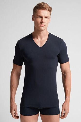 Stretch Superior Cotton V-Neck T-Shirt Man - Intimissimi - Modalova