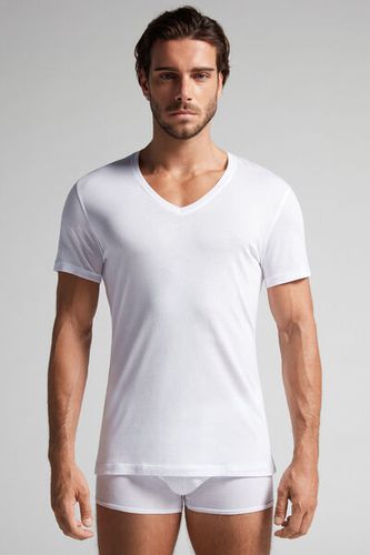 Extrafine Superior Cotton V-Neck T-Shirt Man Size XL - Intimissimi - Modalova