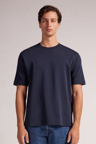 Cotton Interlock Oversized T-Shirt Man Blue Size XL - Intimissimi - Modalova