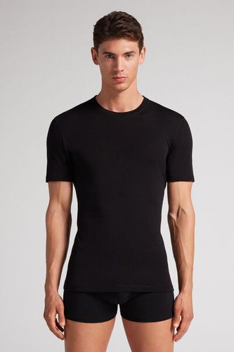 Stretch Merino Wool Short-Sleeve T-Shirt Man Size XL - Intimissimi - Modalova