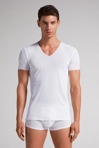 Seamless Micromesh Top Man White - Intimissimi - Modalova