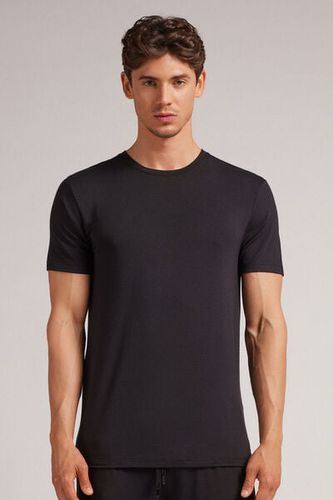 Modal and Silk T-shirt Man Black Size S - Intimissimi - Modalova