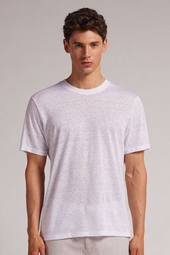 Linen T-Shirt Man White Size L - Intimissimi - Modalova