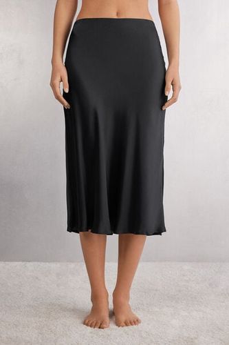 Silk Midi Skirt Woman Black - Intimissimi - Modalova